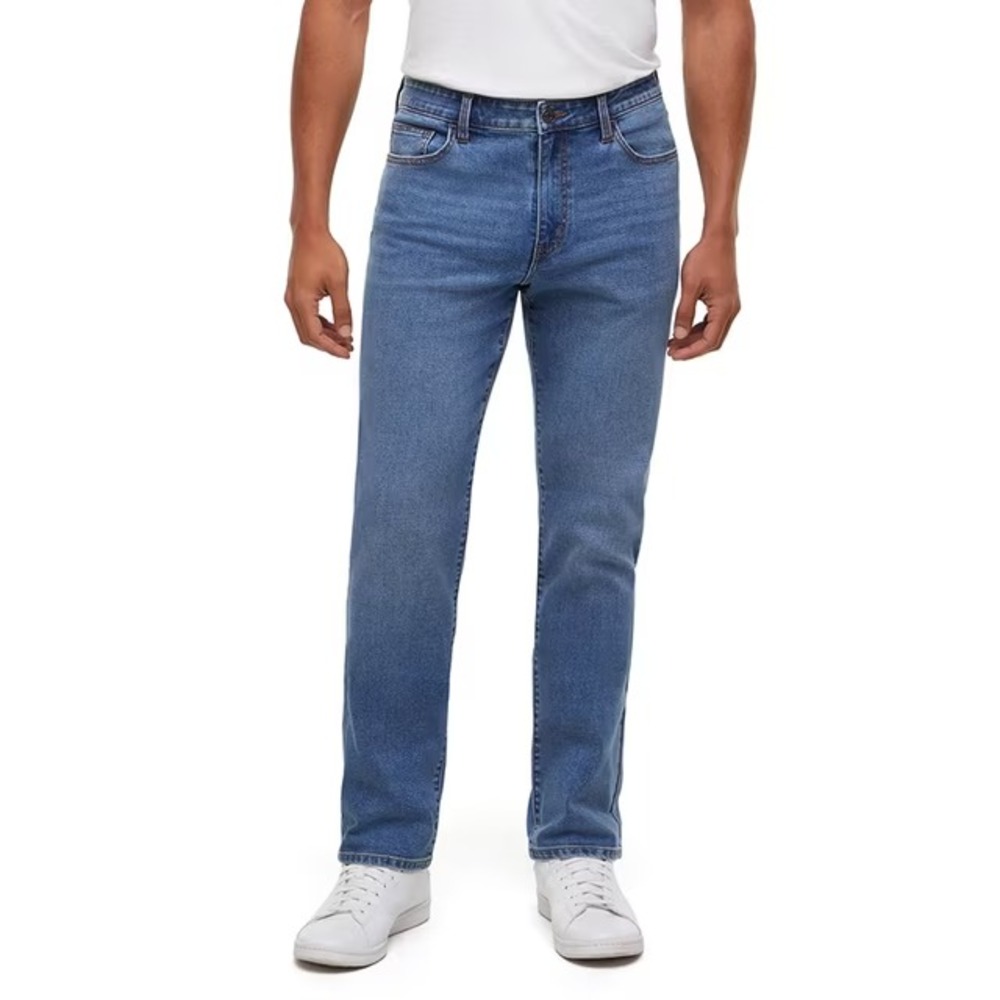NWT Express Men's Slim Straight Stretch Jean Size 40 x 30 Medium Wash